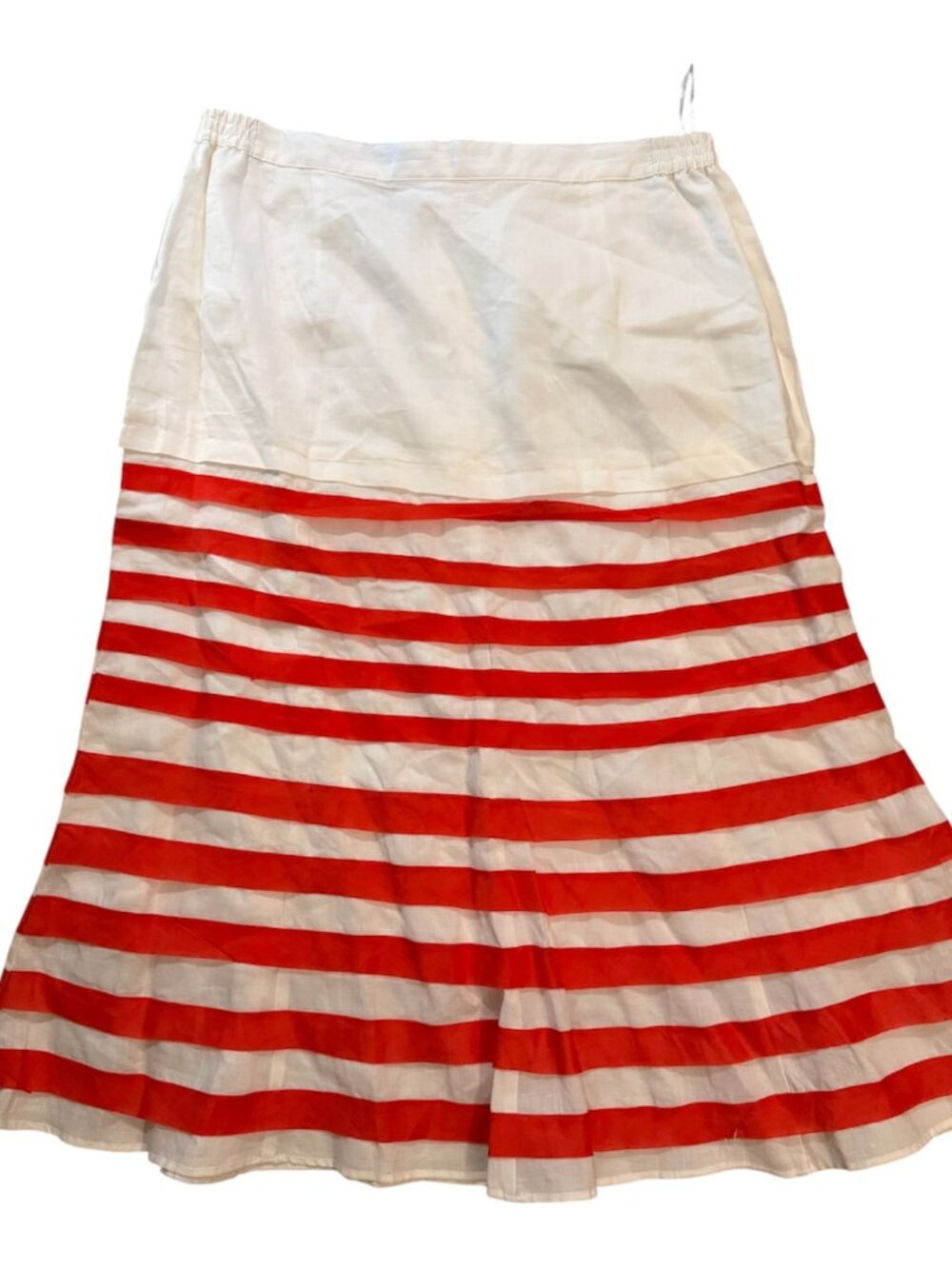 Vintage Red striped Skirt Size XL
